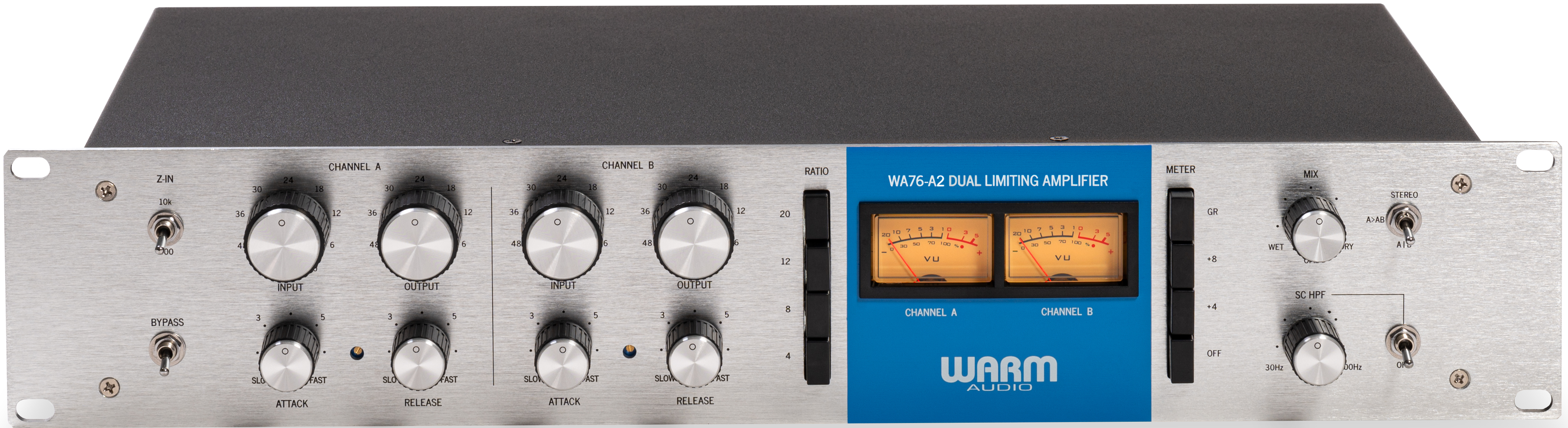 Warm Audio WA76-A2 Dual-Channel Vintage-Voiced Discrete FET Compressor